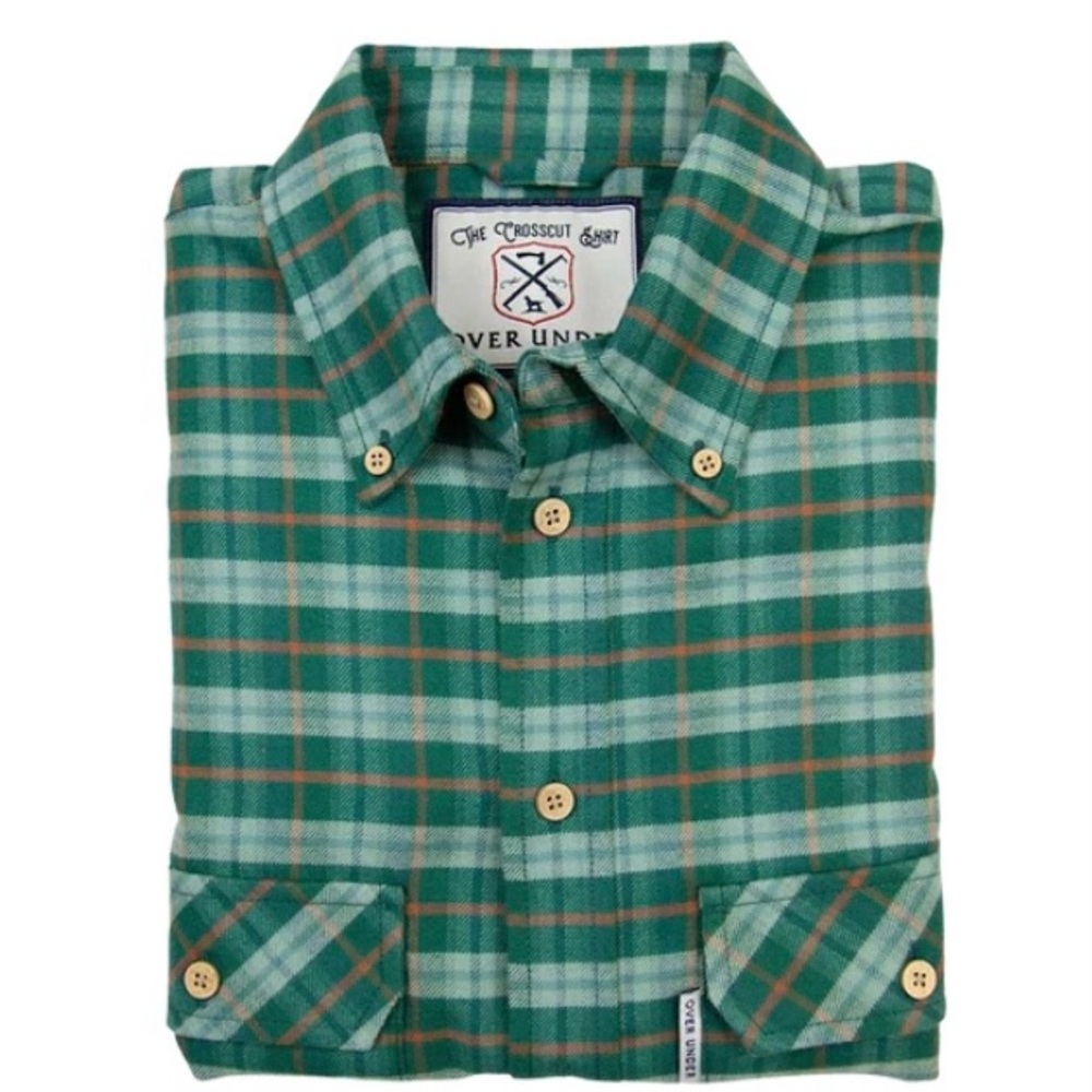 Over Under Crosscut Flannel Men's Shirt Size Medium